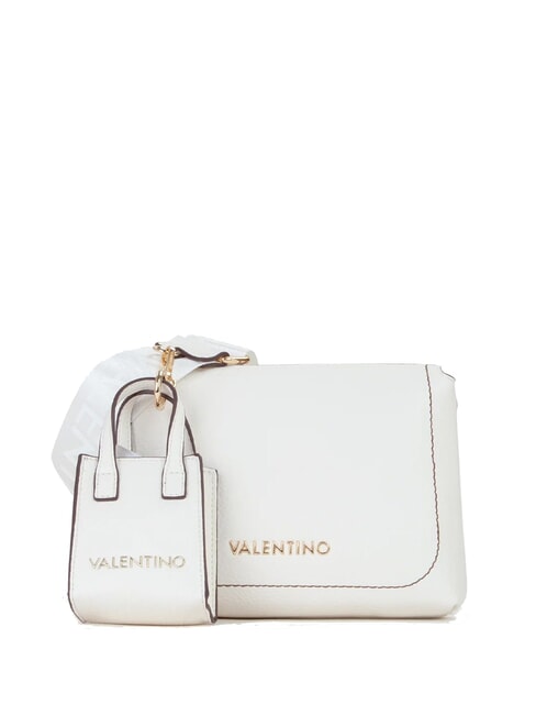 MARIO VALENTINO SAMANTHA Bag with double shoulder strap and pouch white - Women’s Bags