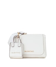 MARIO VALENTINO SAMANTHA Bag with double shoulder strap and pouch white - Women’s Bags - 1