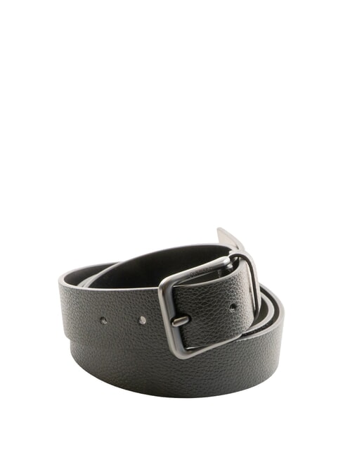 CALVIN KLEIN CASUAL PIN BUCKLE Leather belt black / matte gunmetal - Belts