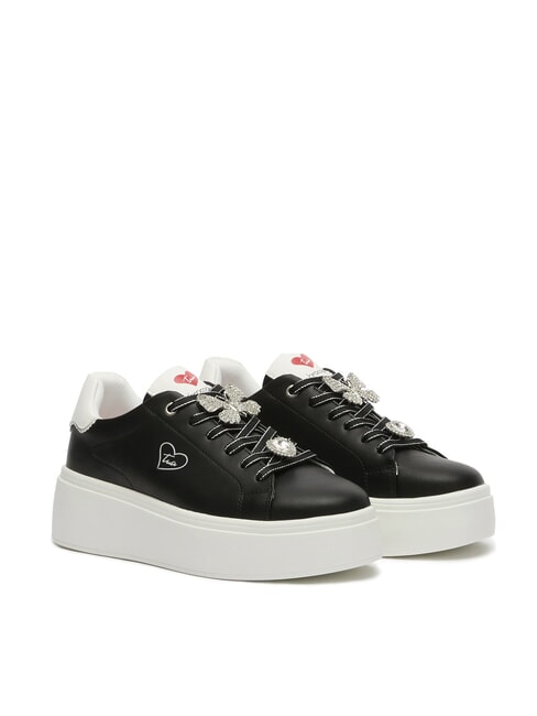 BRACCIALINI TUA Sneakers with jeweled laces black - Women’s shoes