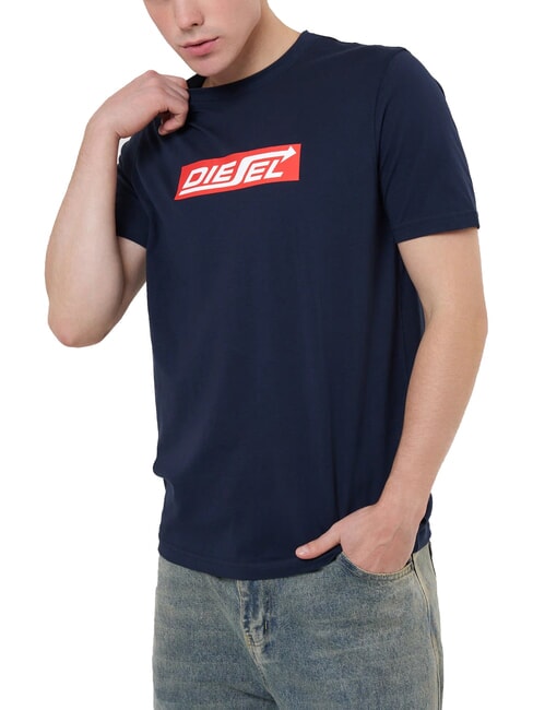 DIESEL T-JUST Cotton T-shirt eclipse - T-shirt