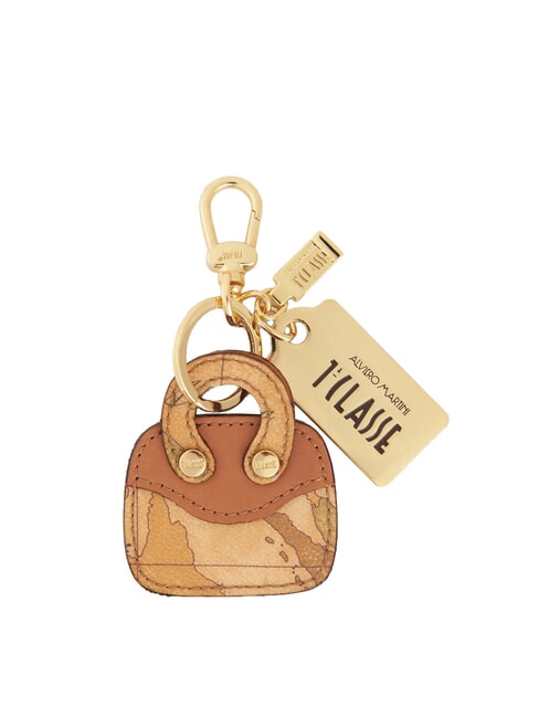 ALVIERO MARTINI PRIMA CLASSE GEO CLASSIC Minibag charm keychain NATURAL - Key holders