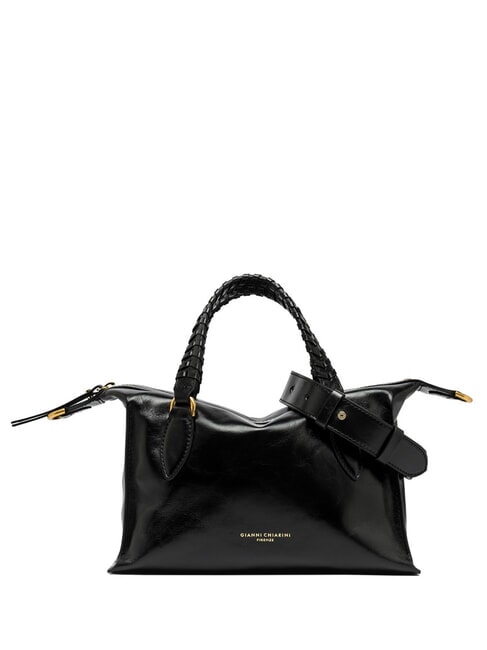 GIANNI CHIARINI ROXY Leather handbag with shoulder strap Black - Women’s Bags