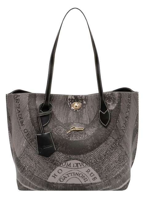 GATTINONI PLANETARIUM Shopping Bag monochrom lt grey/black - Women’s Bags