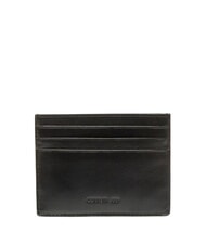 CERRUTI MARCUS Flat leather card holder - Men’s Wallets