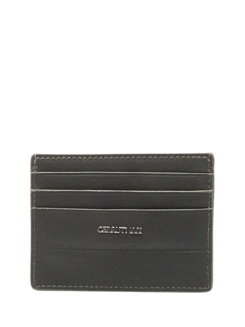 CERRUTI CERRUTIS Leather card holder black - Men’s Wallets
