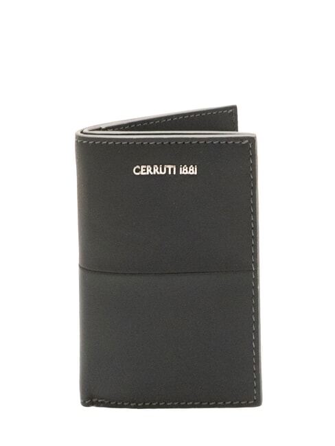 CERRUTI CERRUTIS Vertical leather wallet black - Men’s Wallets