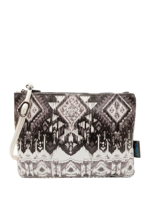 GABS BEYONCE Leather clutch bag Aztec black/white tones - Women’s Bags