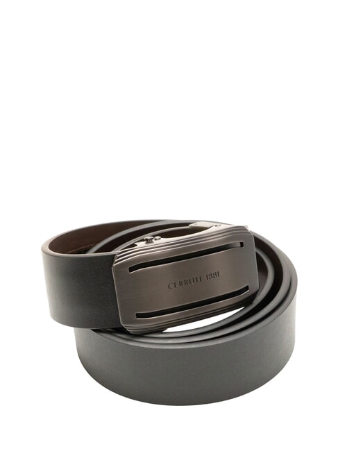 CERRUTI 1881 Reversible leather belt black/dark brown - Belts