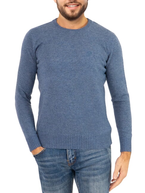 NORTH SAILS N|S Melange crew neck sweater dark denim - Men's Sweaters