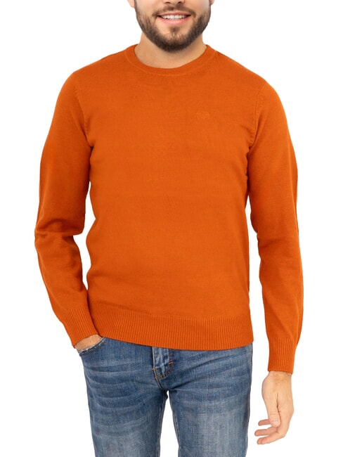 NORTH SAILS N|S Crew neck sweater with logo embroidery gold flame - Men's Sweaters