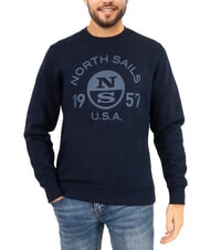 NORTH SAILS LOGO Crew neck sweatshirt with maxi print - Sweatshirts