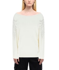 GUESS BAT SLEEVE LORETTA Relaxed fit boat neck sweater - Women's Sweaters