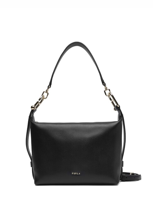 FURLA TONIE Small leather bag with shoulder strap Black - Women’s Bags