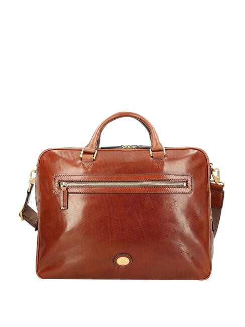 THE BRIDGE STORY UOMO Leather 15" laptop briefcase BROWN - Work Briefcases