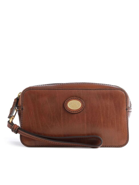 THE BRIDGE STORY UOMO Men's leather clutch bag BROWN - Hip pouches