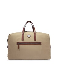 THE BRIDGE STORY Medium leather and fabric duffel bag - Duffle bags
