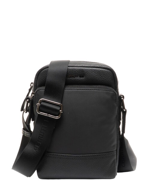 CERRUTI SCOTT Leather bag black - Over-the-shoulder Bags for Men