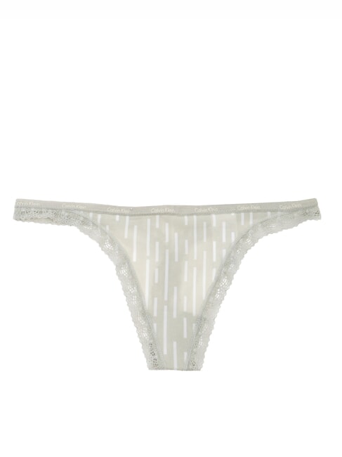 CALVIN KLEIN CK Thong with lace morse stripe_rich clay - Women's briefs