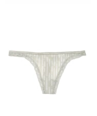 CALVIN KLEIN CK Thong with lace morse stripe_rich clay - Women's briefs - 1