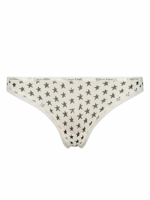 CALVIN KLEIN CK Slip with lace star stamp_ivory - Women's briefs
