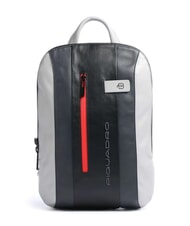 PIQUADRO URBAN 14" laptop backpack, in leather - Laptop backpacks