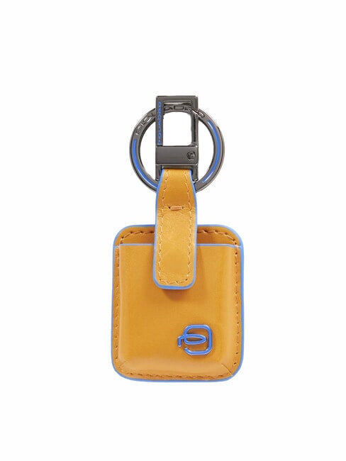 PIQUADRO keyring BLUE SQUARE, with CONNEQU device Yellow - Key holders