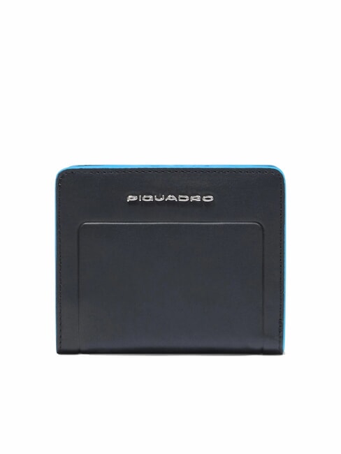 PIQUADRO ATLAS Compact women's leather wallet Black2 - Women’s Wallets