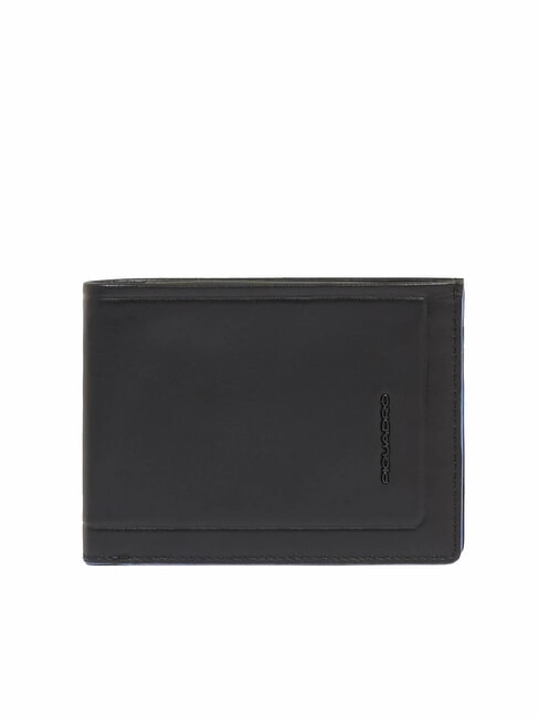 PIQUADRO ATLAS Leather wallet with coin purse Black - Men’s Wallets