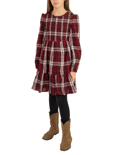 TOMMY HILFIGER TH KIDS Long-sleeved checked dress for girls multi-check - Little Girls' Dresses