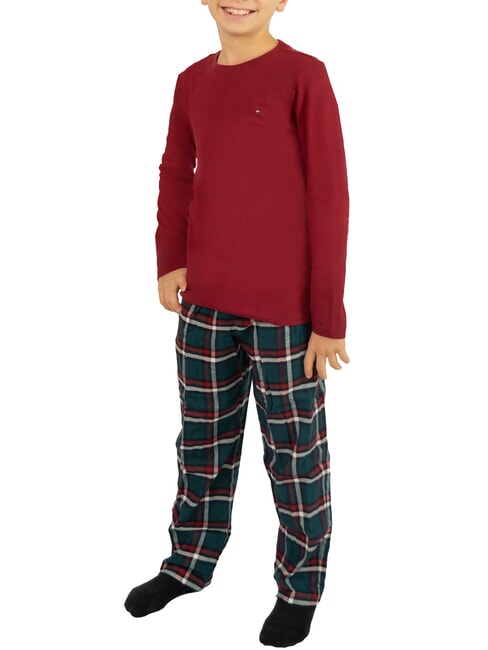 TOMMY HILFIGER TH KIDS Pyjamas, shirt and trousers rg/ green global stripe ck - Children's pajamas