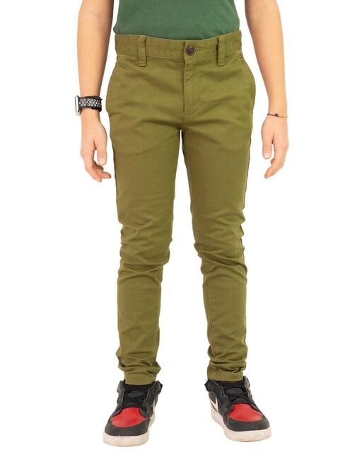TOMMY HILFIGER TH KIDS Children's chino trousers putting green - Children's trousers