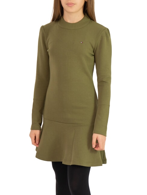 TOMMY HILFIGER TH KIDS Long-sleeved dress for girls putting green - Little Girls' Dresses