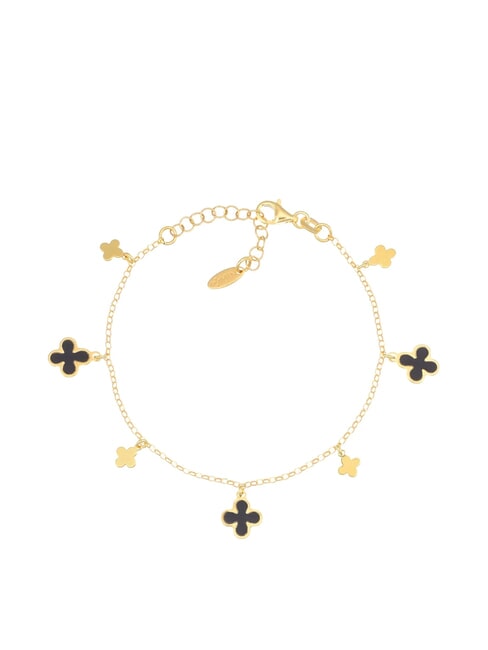 AMEN NATURA Bracelet with four-leaf clovers gold - Bracelets