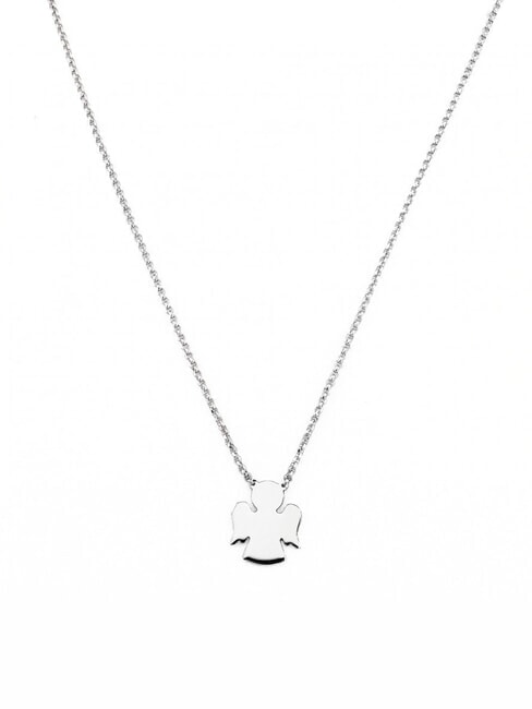AMEN COCCOLE Silver necklace with little angel rhodium - Necklaces