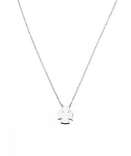 AMEN COCCOLE Silver necklace with little angel - Necklaces