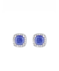 AMEN ICY DIAMONDS Square lobe earrings with zirconia - Earrings