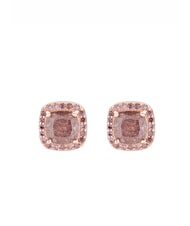 AMEN ICY DIAMONDS Square lobe earrings with zirconia - Earrings