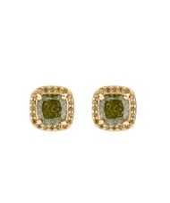 AMEN ICY DIAMONDS Square lobe earrings with zirconia - Earrings