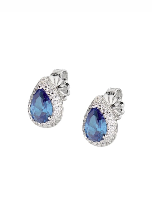 AMEN DIAMONDS Drop earrings with colored zirconia rhodium - Earrings