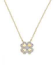 AMEN AMORE Necklace with four-leaf clover and zirconia - Necklaces