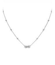 AMEN COCCOLE Necklace with infinity and spheres - Necklaces