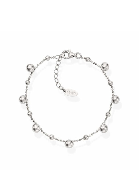 AMEN ELEMENTI Silver bracelet with spheres rhodium - Bracelets