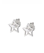 AMEN STELLE Heart zirconia earrings - Earrings