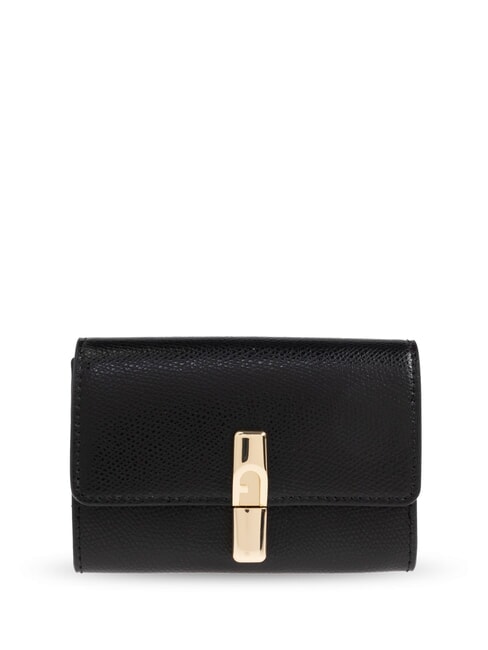 FURLA IRIDE Leather wallet Black - Women’s Wallets