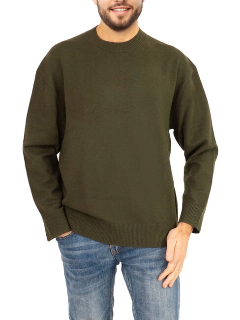 CALVIN KLEIN CK JEANS  dark olive - Men's Sweaters