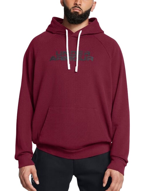UNDER ARMOUR FLC TXTR Hoodie cardinal - Sweatshirts