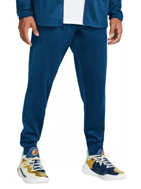 UNDER ARMOUR CURRY PLAYABLE Tracksuit trousers varsity blue - Men's sports suits