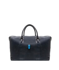 PIQUADRO CAMPIONARIO - SARTORIA 2 Large leather duffel bag with shoulder strap blue/pitti - Duffle bags - 1