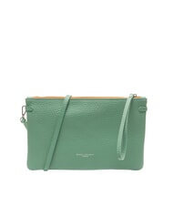 GIANNI CHIARINI HERMY Leather clutch bag with shoulder strap mint-sand - Women’s Bags - 1